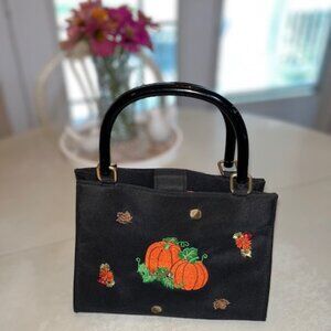 KIM ROGERS | Pumpkin Handbag Purse Vintage
